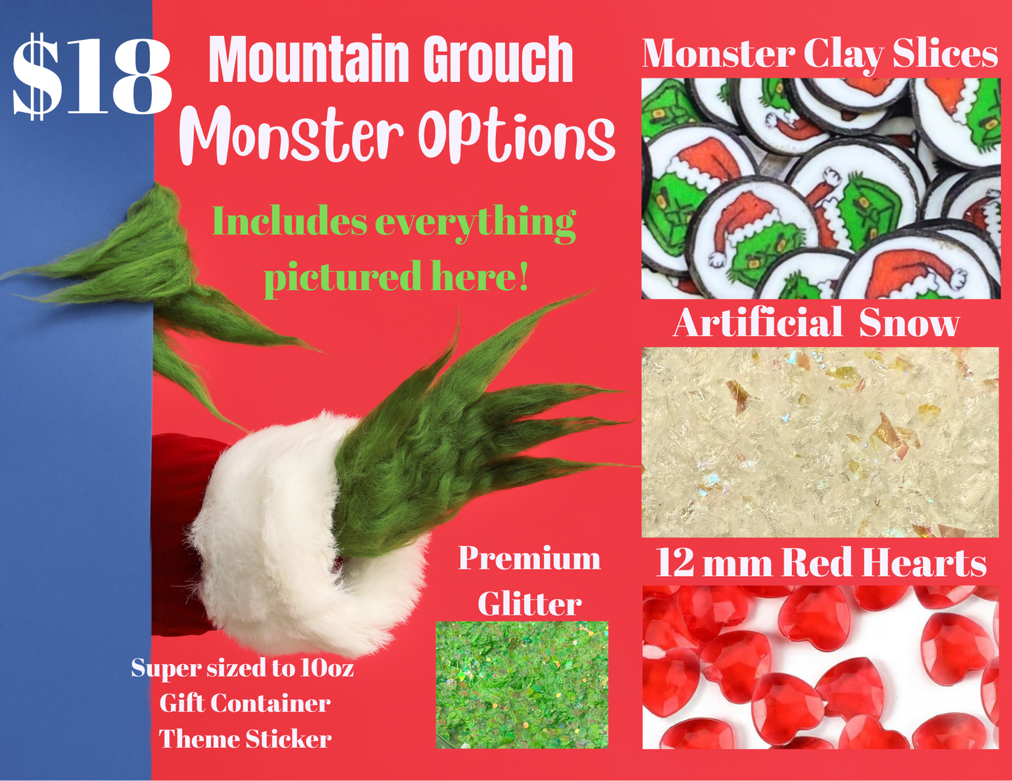 Mountain Grouch Monster (You know the guy)- Comes as is *you may add scent.